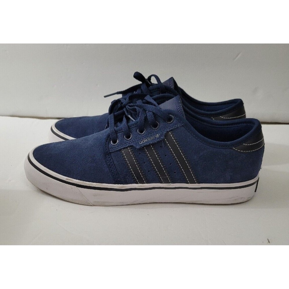 Adidas SEELEY M6.5 W8 Black Blue White Skateboarding G26272 Men's Shoes